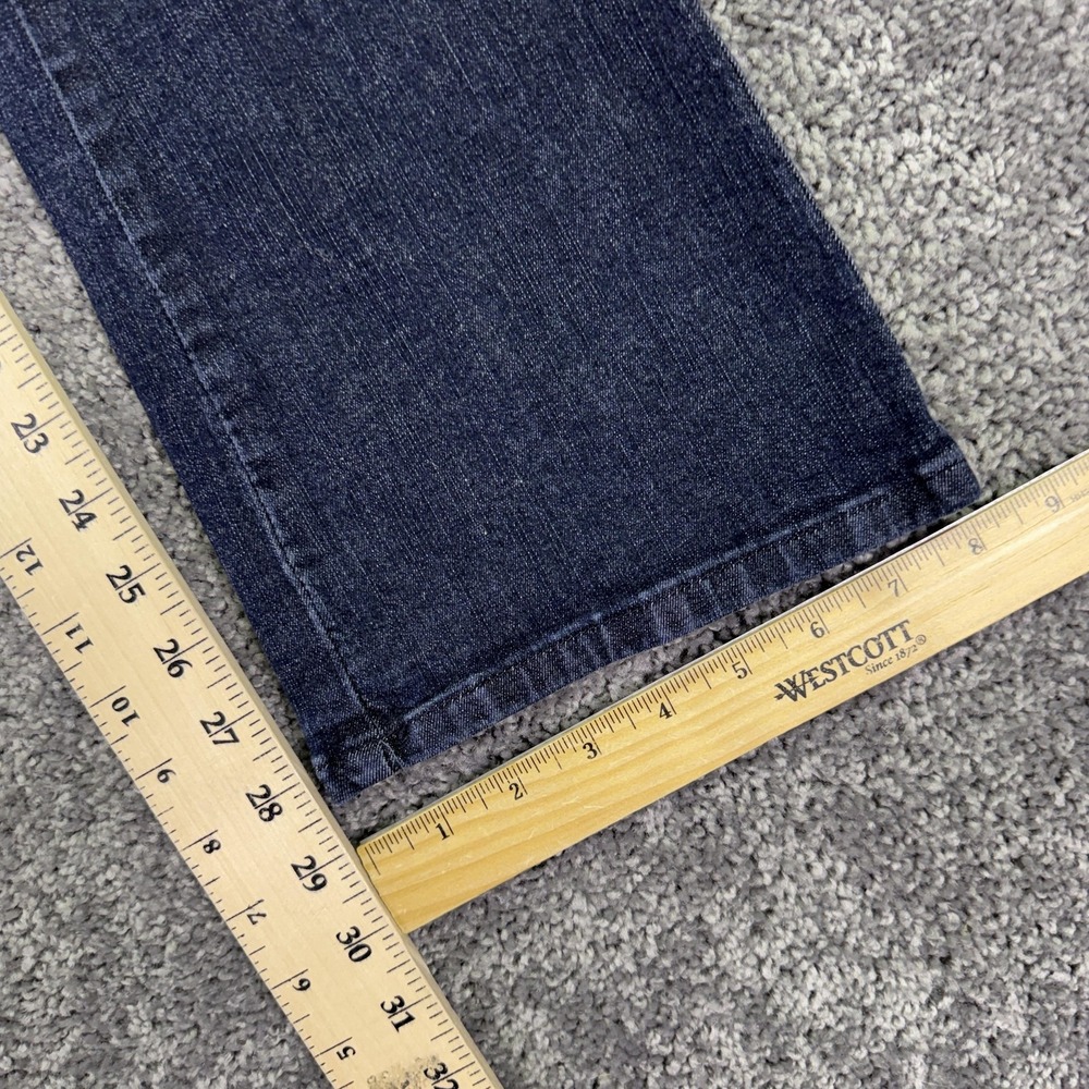 Lee Jeans Womens 6 Short Blue Slender Secret Bootcut Stretch Dark Wash Denim - Picture 11 of 15